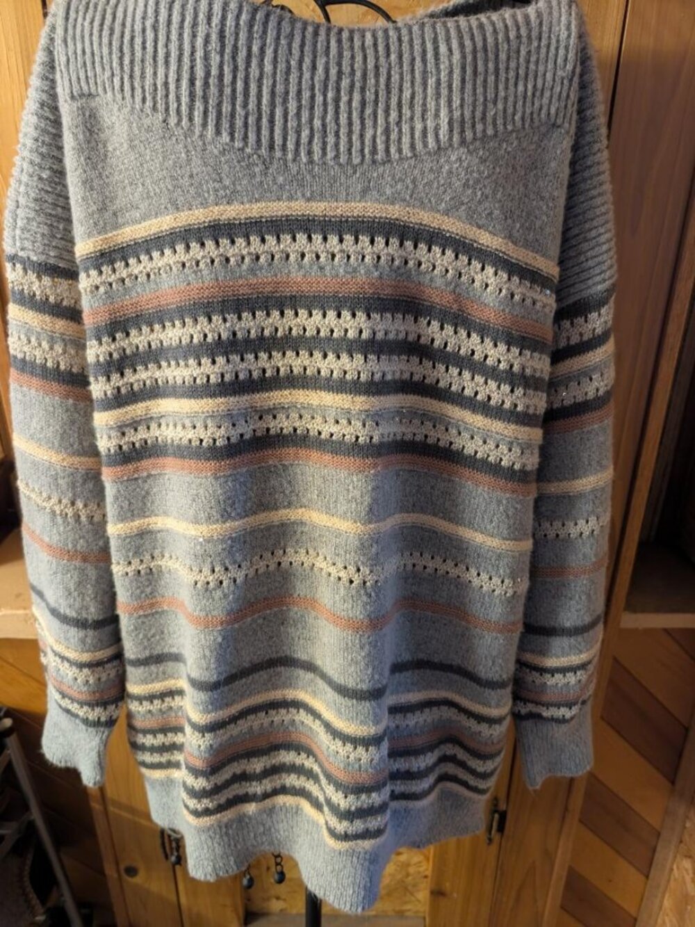 Liz Claiborne 2X Light blue Sweater